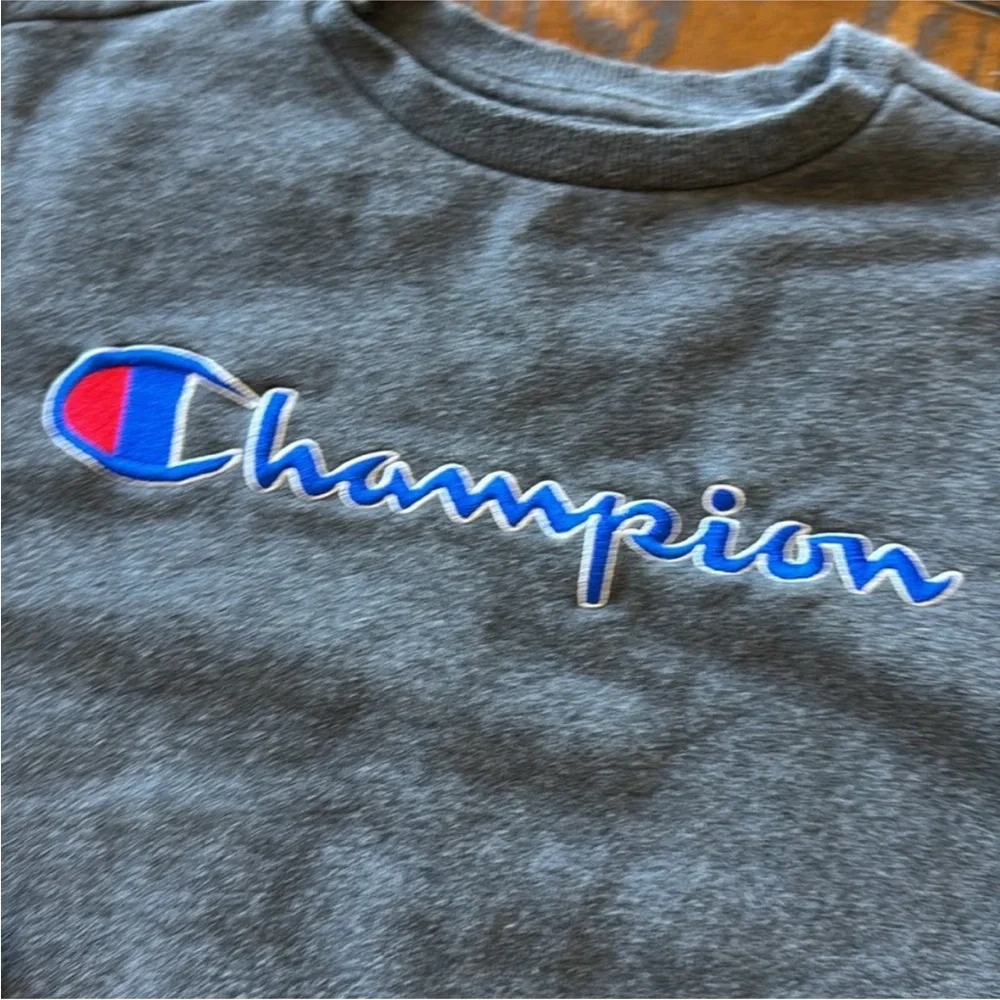 Champion Heather Gray Crew Neck Sweatshirt